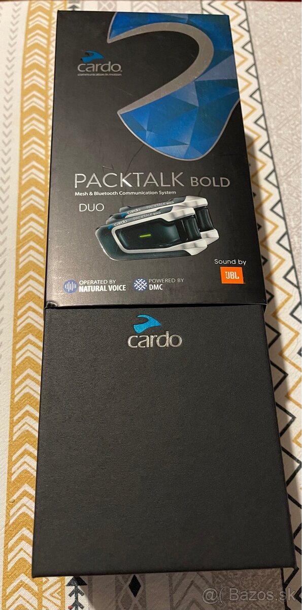 Predám 2x intercom na moto Cardo Packtalk Bold JBL - 3