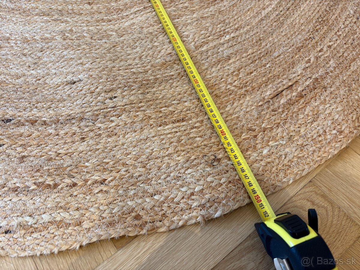 Kruhový jutovy koberec 150cm - 3