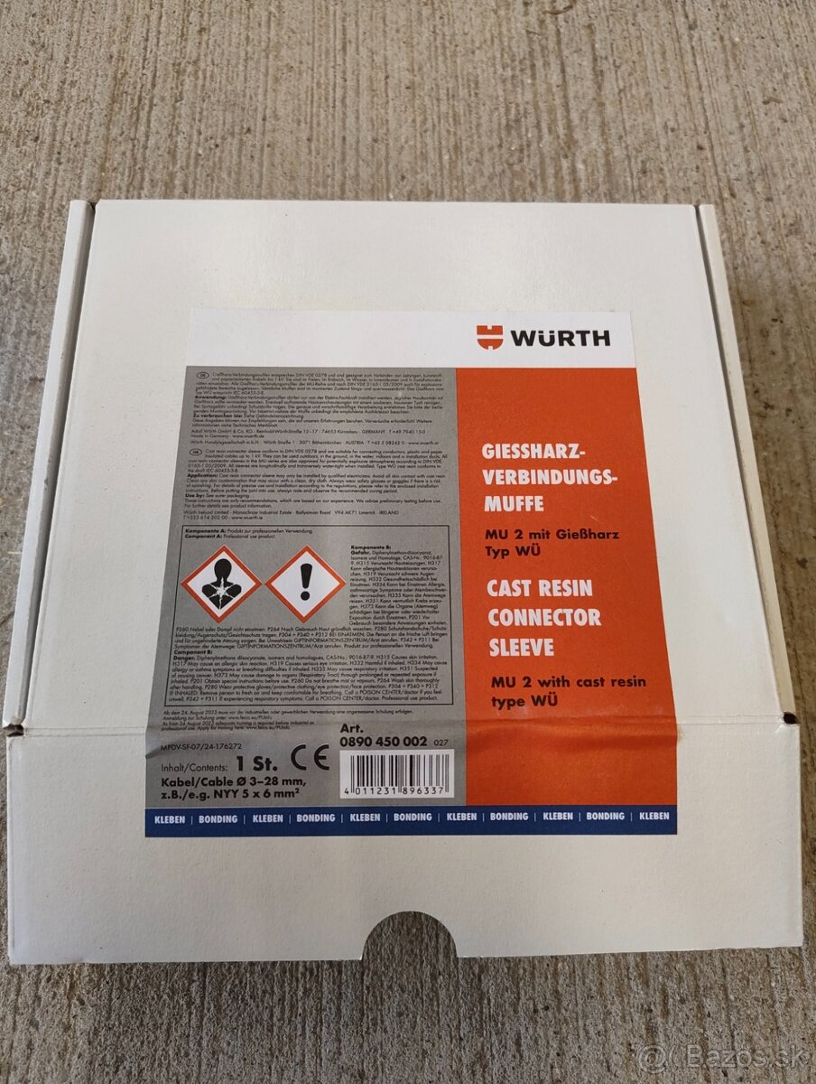 Predám stavebnú chémiu, chemické kotvy, spojky na káble - 3