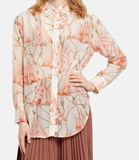 Hodvábna blúzka GANT - 3