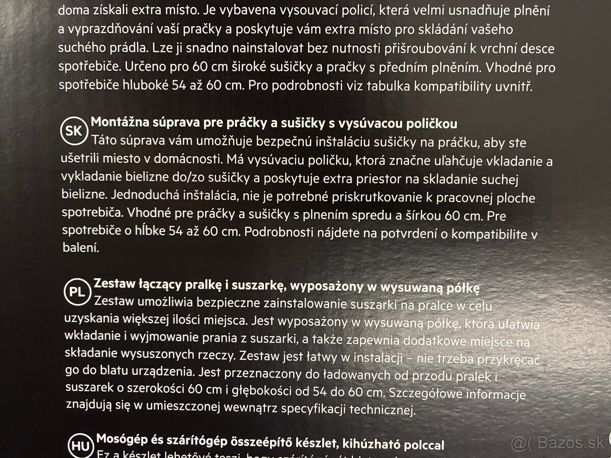 AEG pračka /sušička spojovaci kus - 3