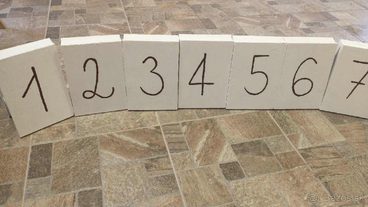 Predám číslovanie stolov (svadba) - 3