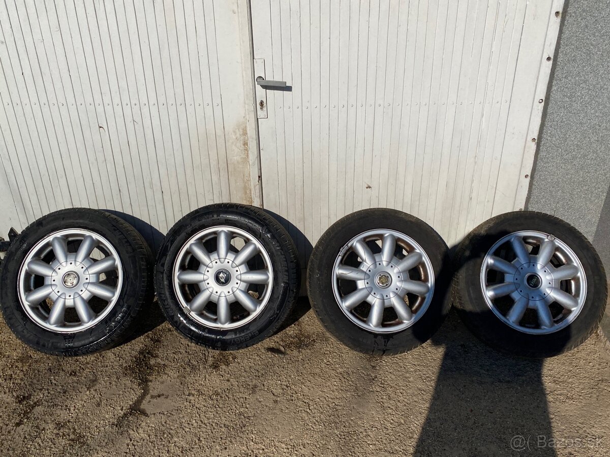Predám originálne disky MINI Cooper R15 + letné pneumatiky - 3