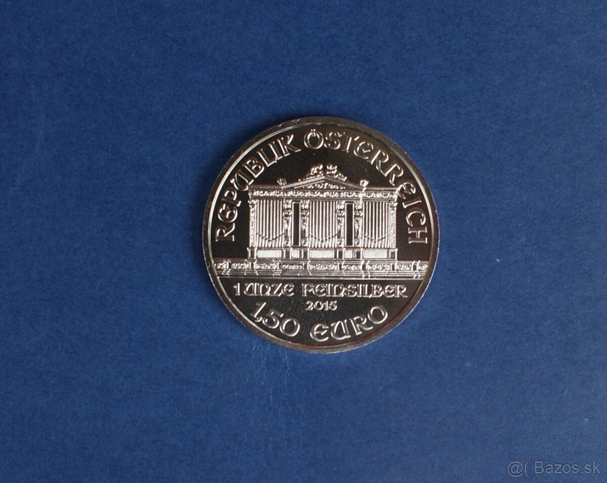 Wiener Philharmoniker striebro r. 2015 - 3