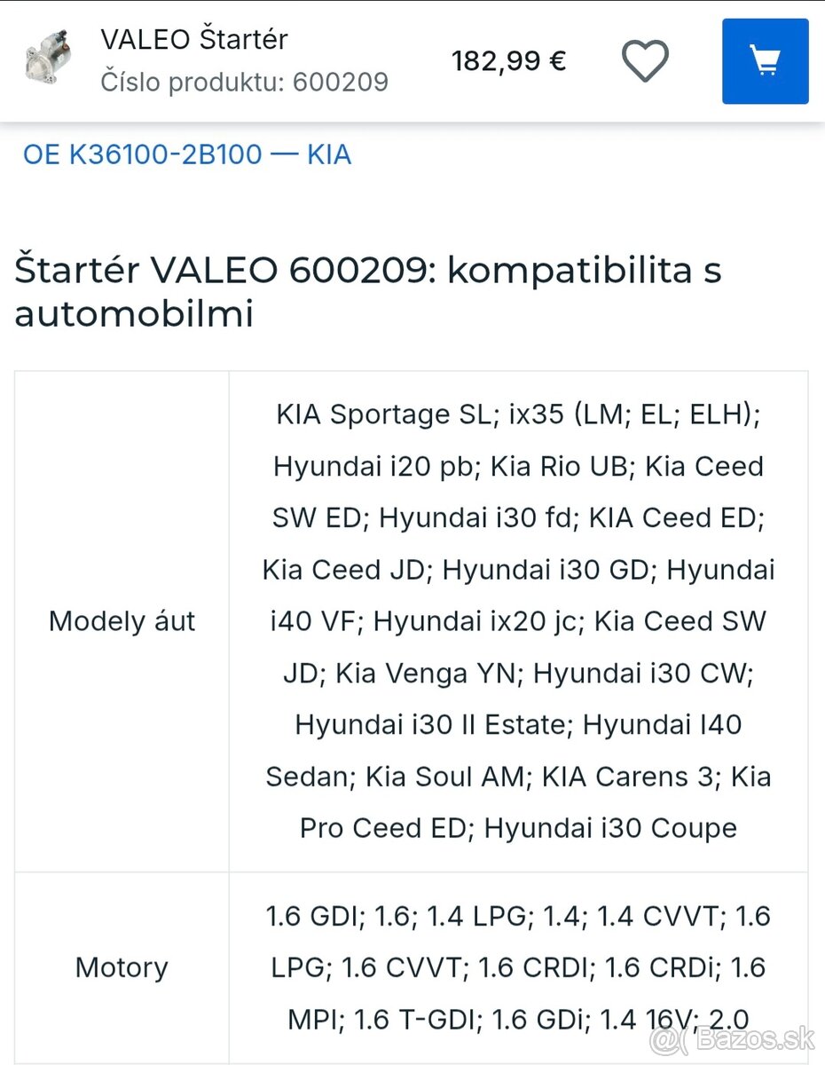 Štartér VALEO - 3