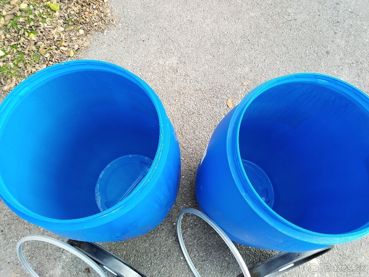 Predám plastový nový sud objem 220 litrov - 3