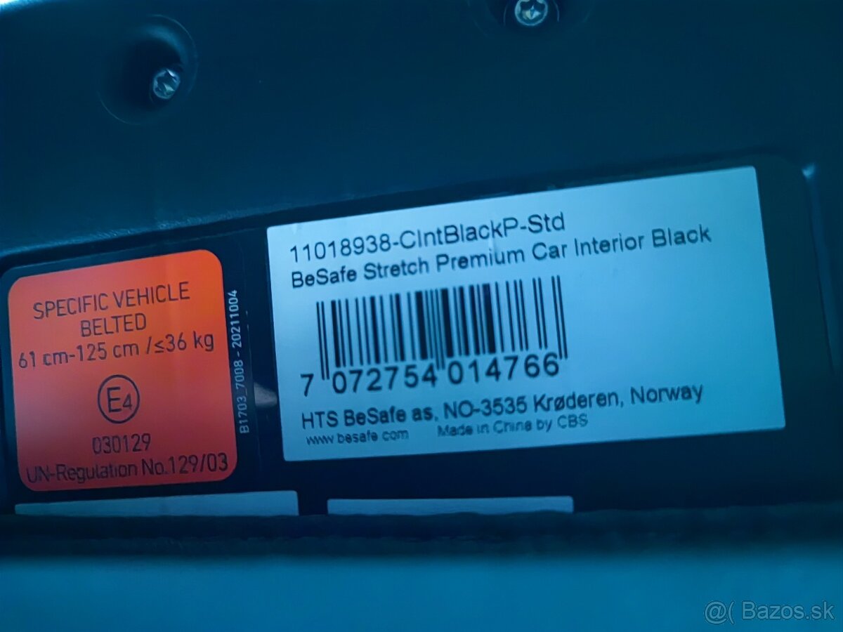 BeSafe Stretch autosedačka + merino/ľanová podložka - 3