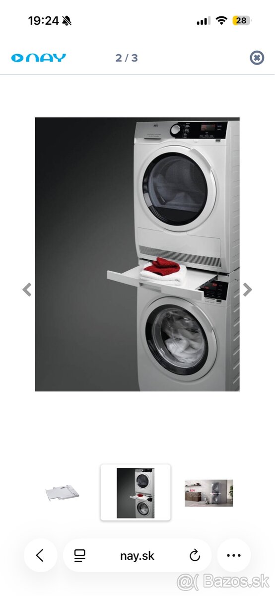 Medzikus práčka – sušička s výsuvom AEG A1WYHSK2 biely - 3