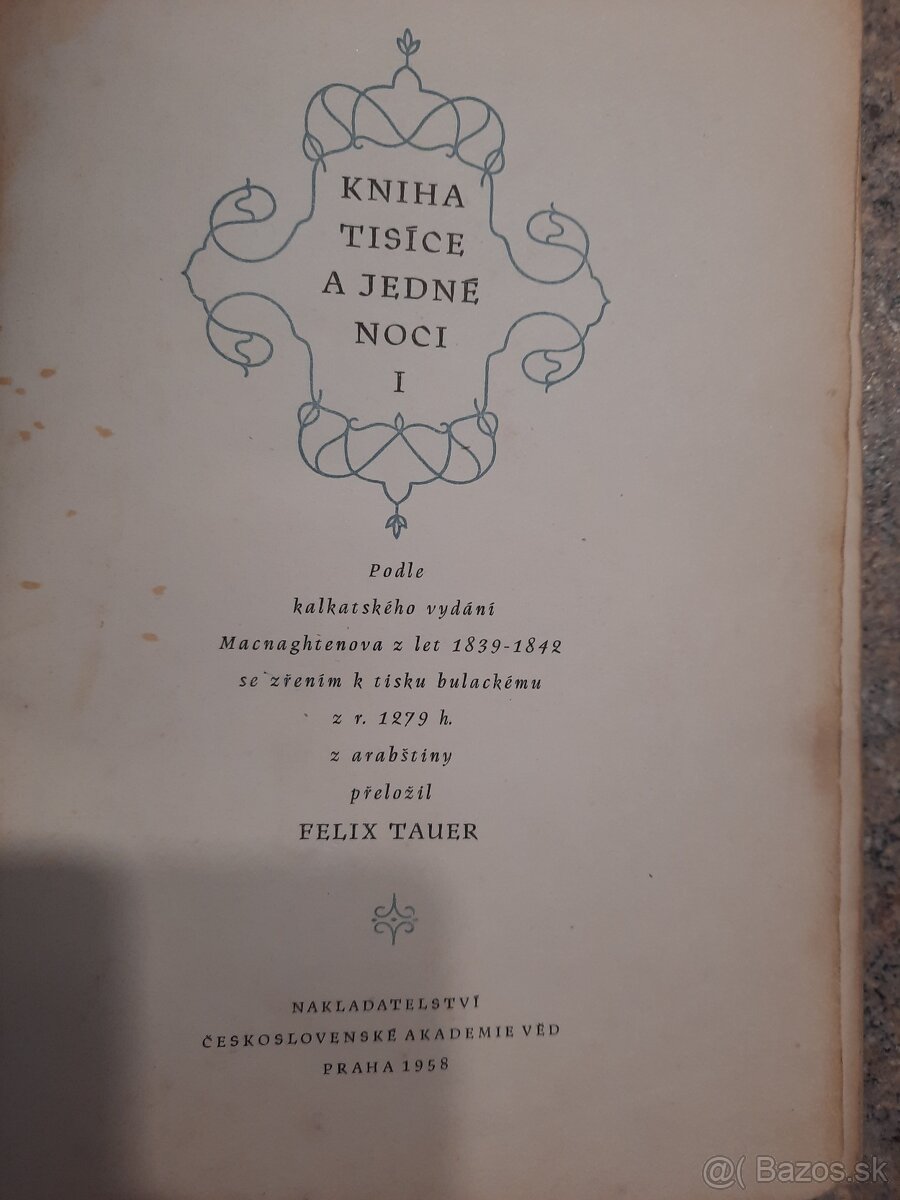 Kniha Tisíce a jedné nici 1958 - 3
