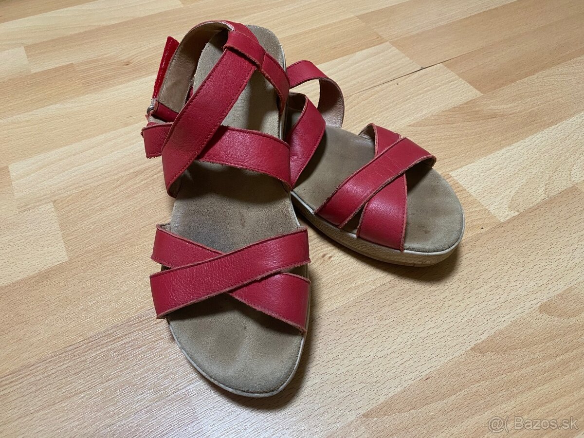 Celokožené sandále 38,5 (5,5), zn. Benvado - 3