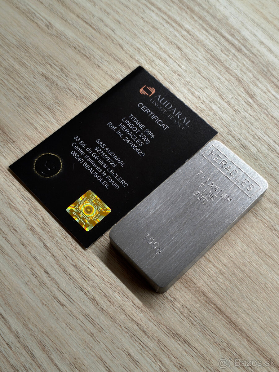 100g titanová ivestičná tehlička 999. - 3