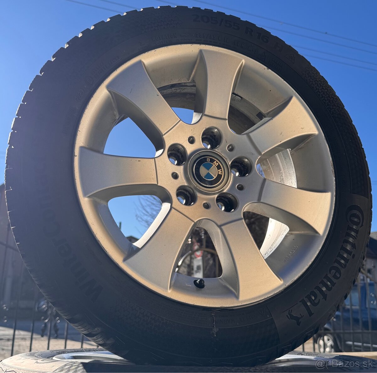 Disky BMW BBS Originál 205/55r16 zimné pneu Continental - 3