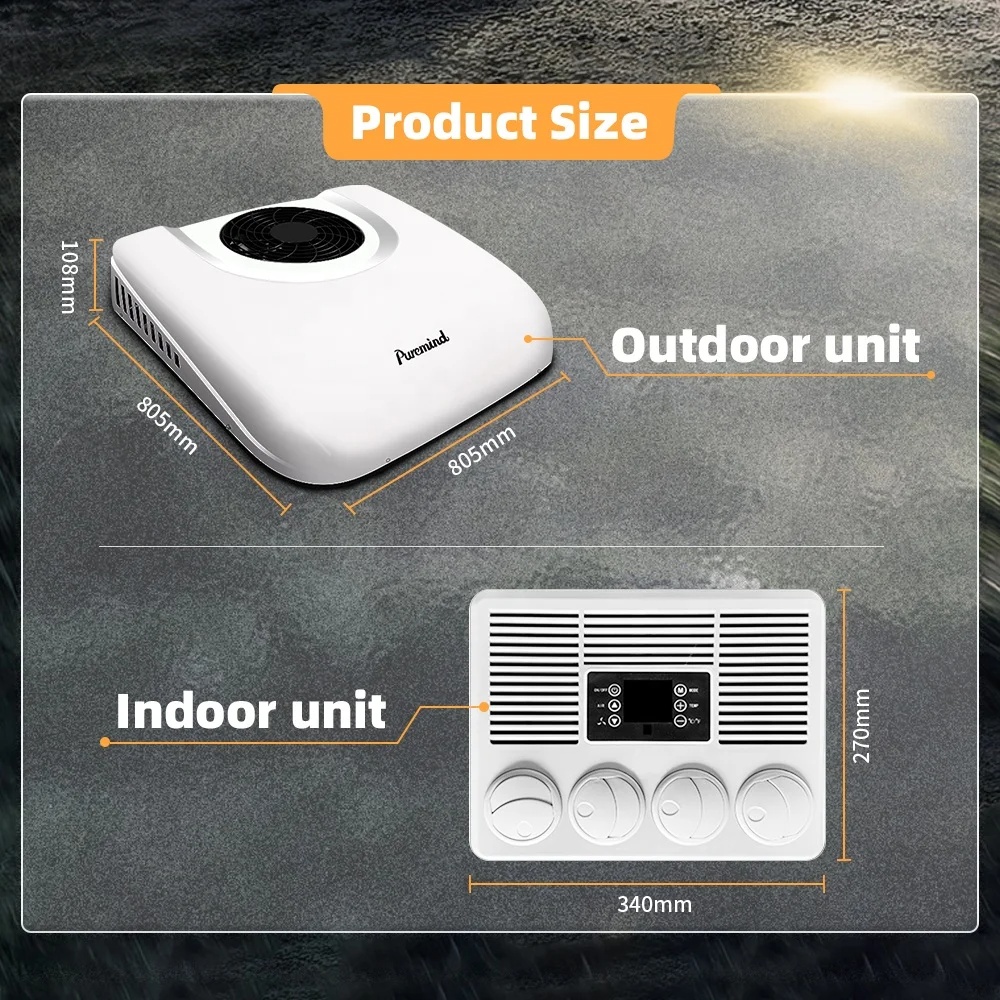 Strešná klimatizácia 12 V 24 V Puremind - 3