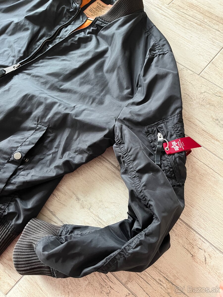 Pánska bunda Alpha Industries MA-1 TT, veľkosť 3XL, čierna - 3