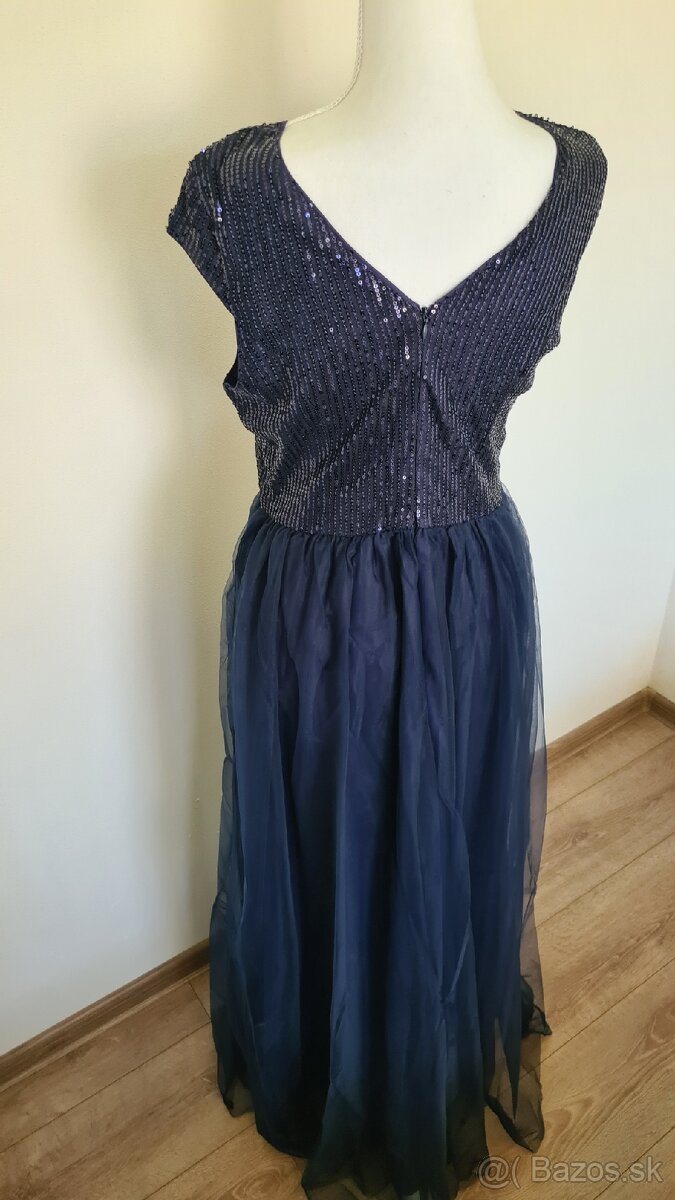 Tmavomodré šaty L/XL - 3