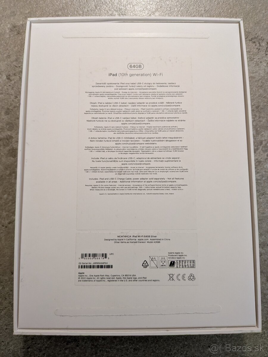 Apple iPad 10.9 (2022) Wi-Fi 64 GB - strieborný - 3