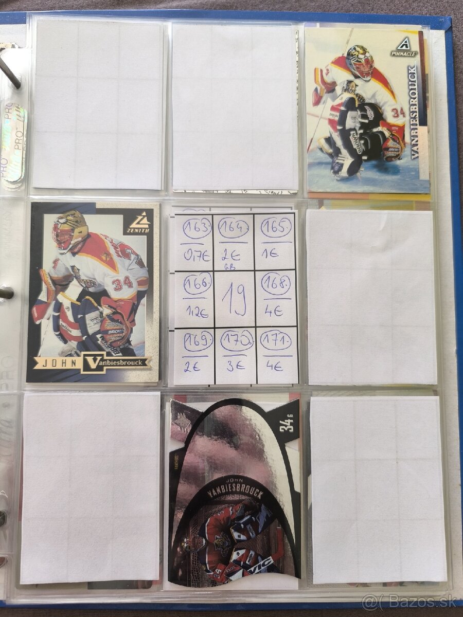 Hokejové kartičky - John Vanbiesbrouck 2 - 3