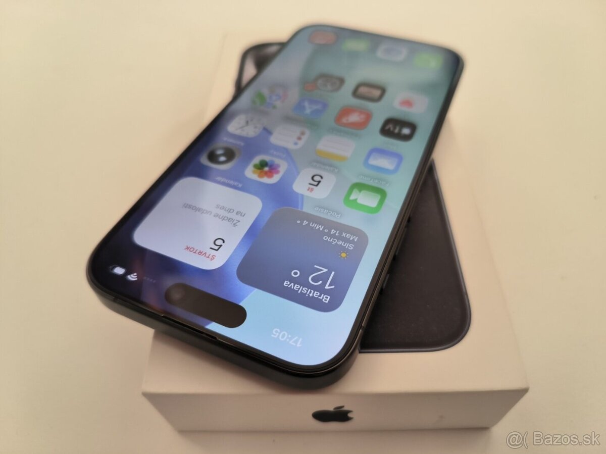 apple iphone 15 PRO 128gb Blue / Batéria 86% - 3