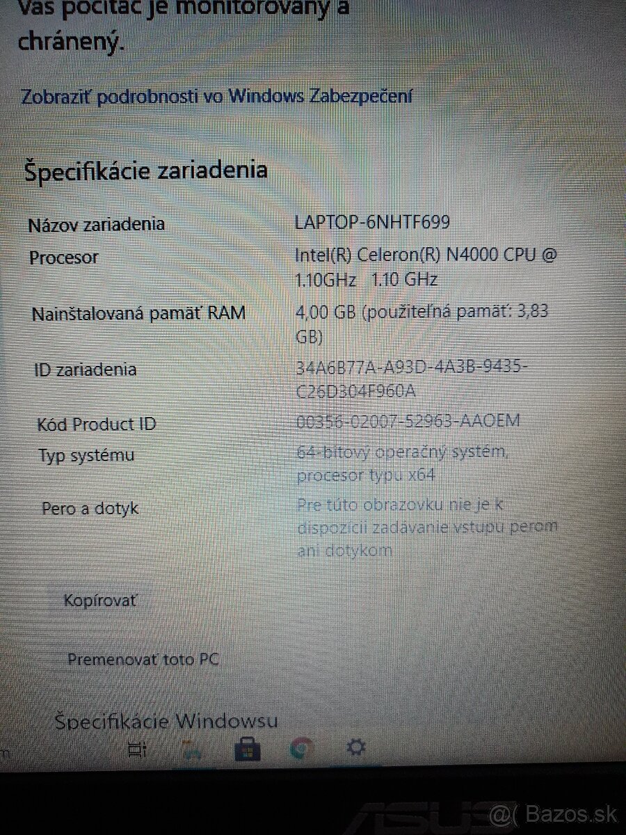 Notebook Asus E203M - 3