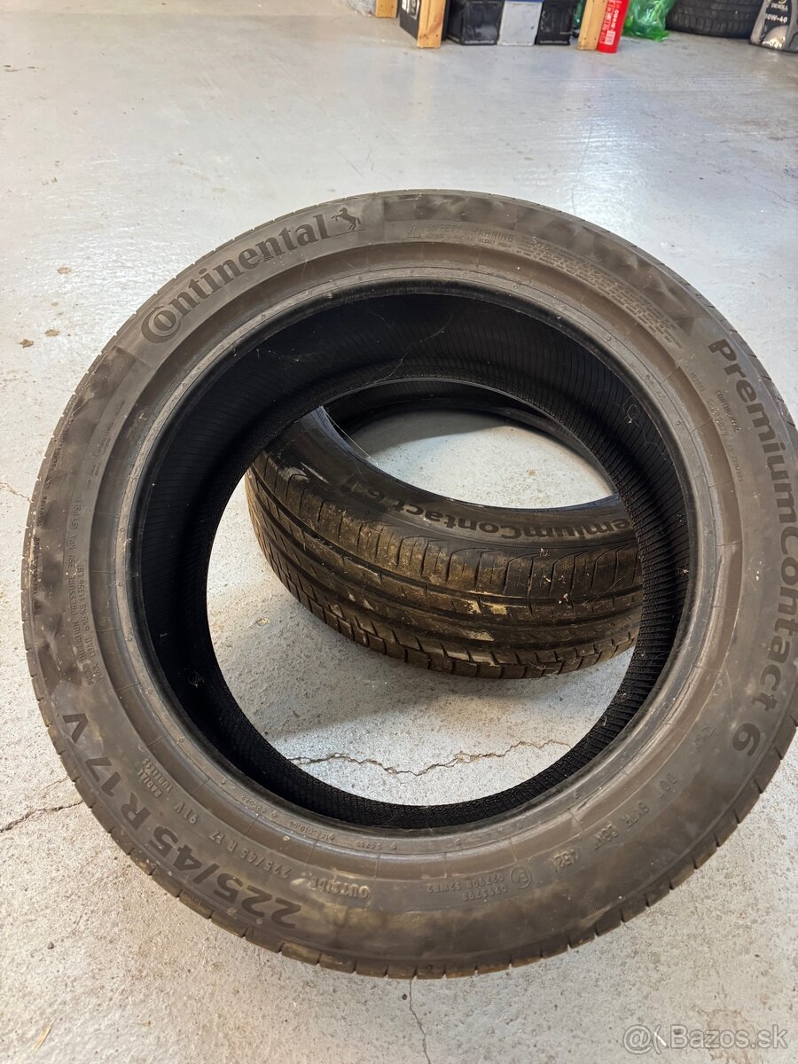 Letné pneu continental 225/45 r17 - 3