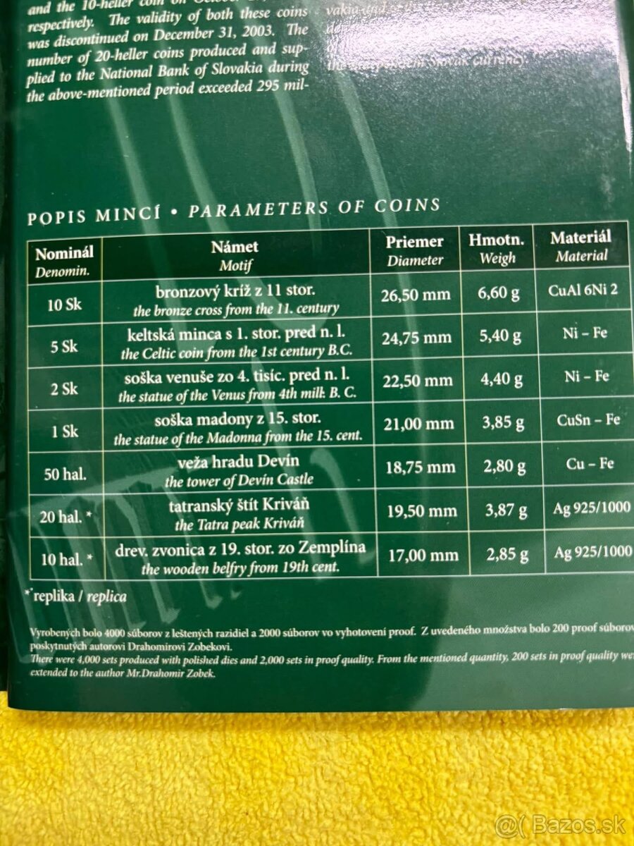 Sada obehových mincí 2004 Slovensko proof - 3