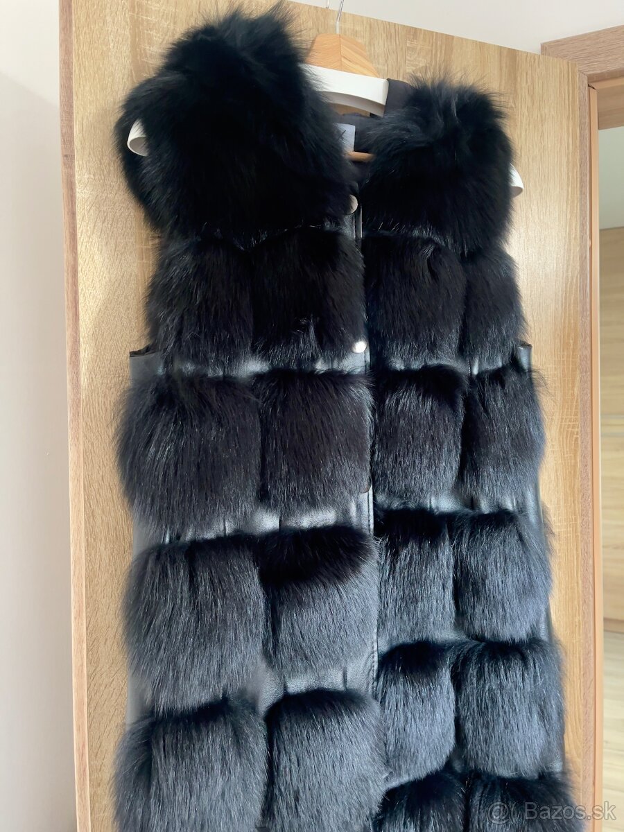 DÁMSKA KOŽUŠINOVÁ VESTA GILET3 BLACK - MAX - 3