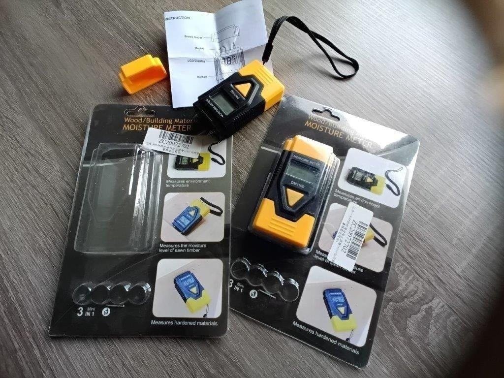 Digitálny vlhkomer 3 v 1 – stierky, beton, drevo... - 3