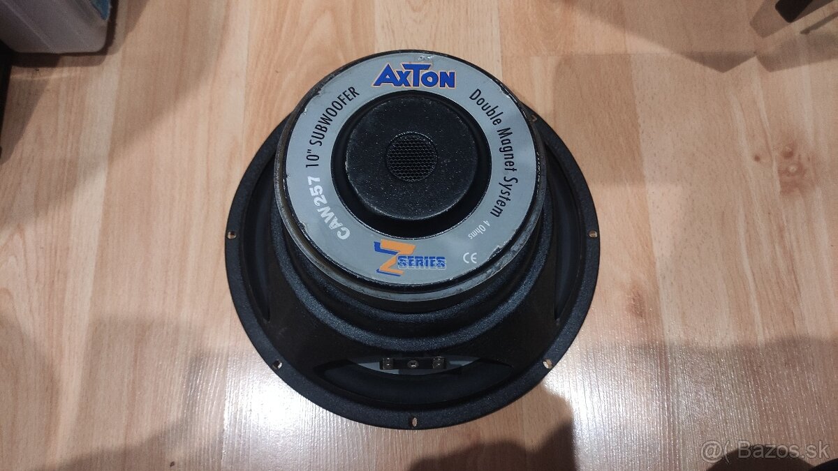 Predám 10\" subwofer AXTON CAW25 - 3