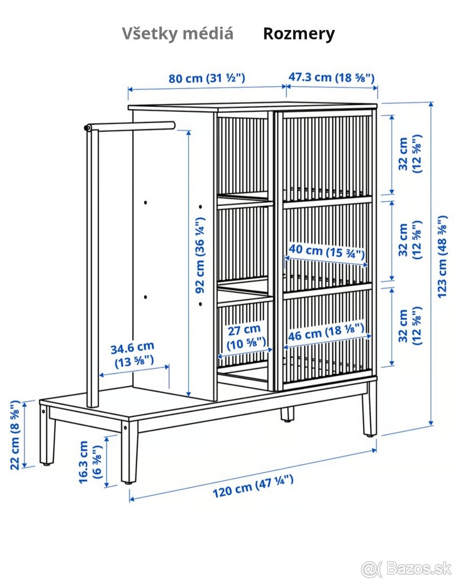 Otvorená skrinka s úložným priestorom - 3