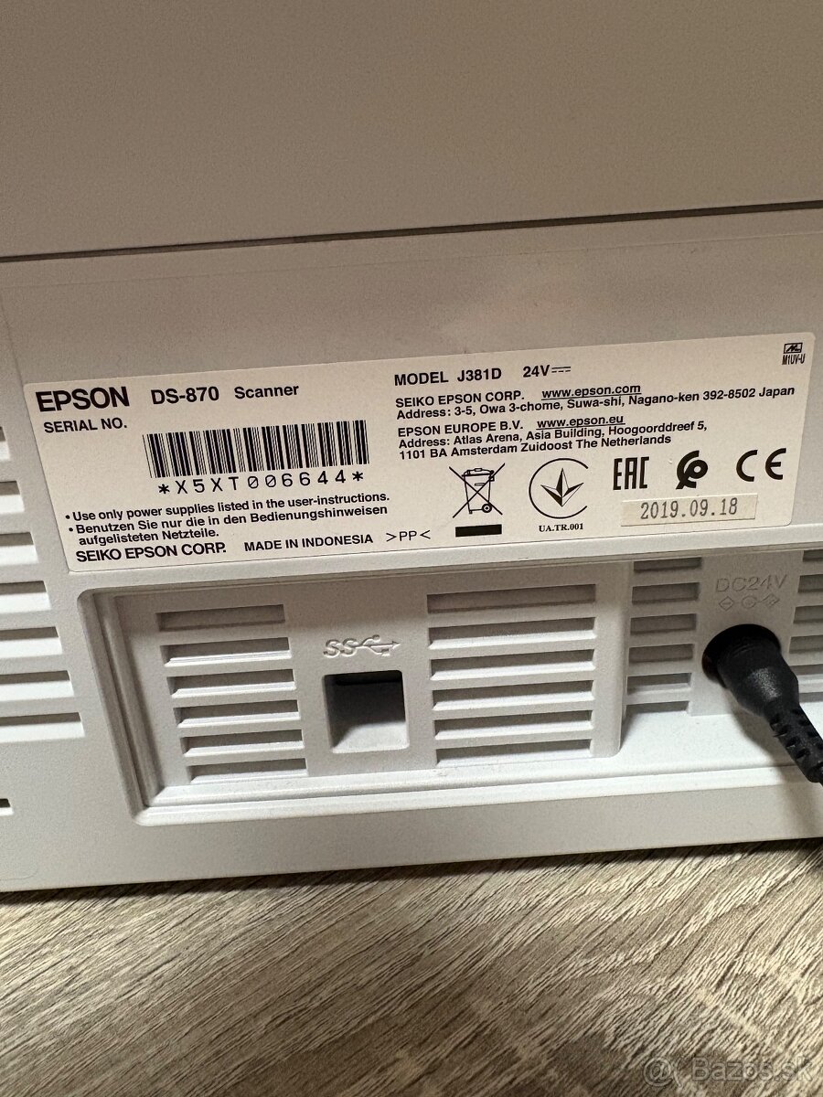 Predám profesionálny dokumentový skener Epson WorkForce DS-8 - 3