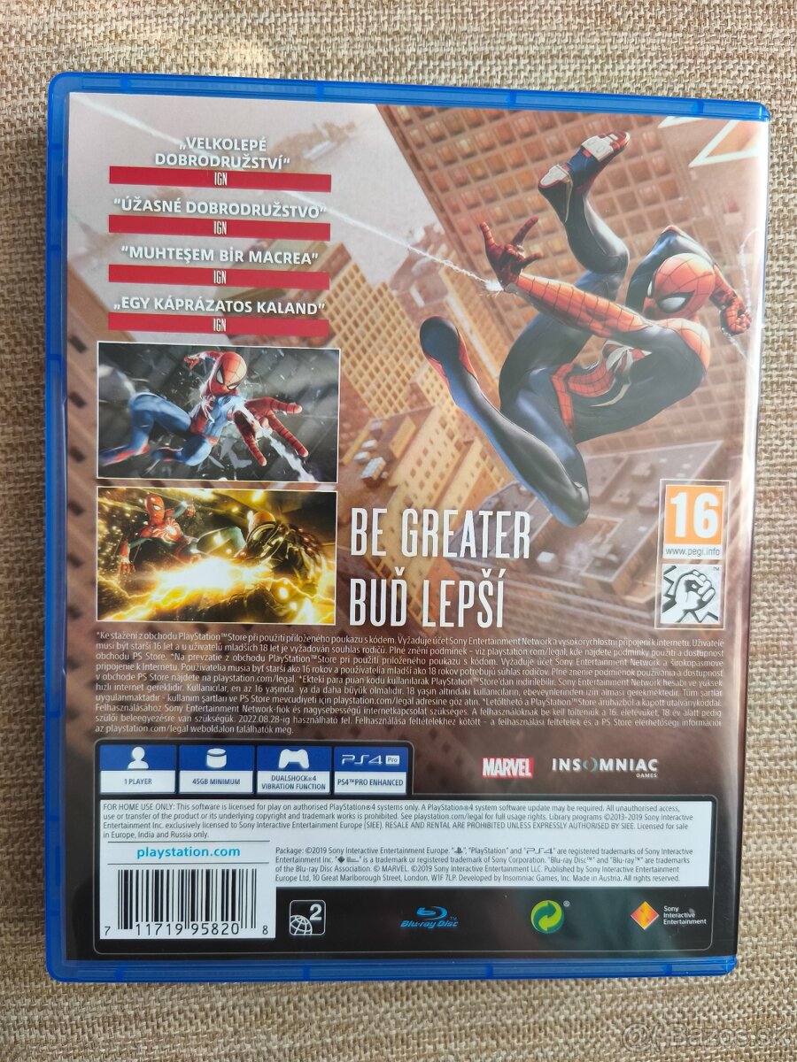 Hra na PS4 Spider-man - 3