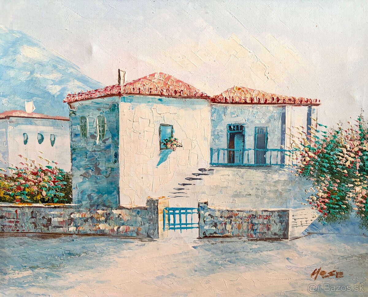 Starý obraz olejomalba - 3