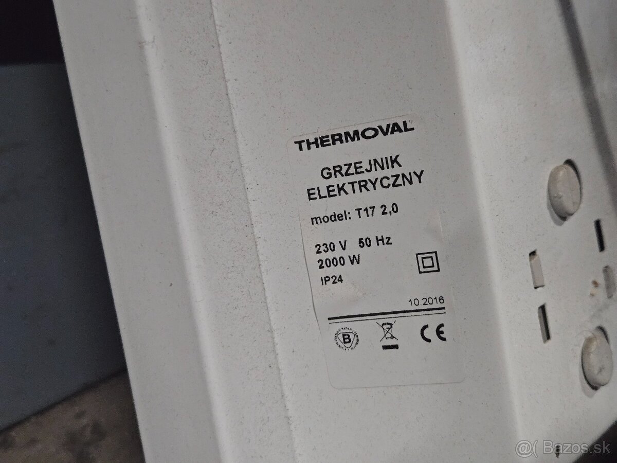 Elektrický konvektor na stenu 2000w - 3