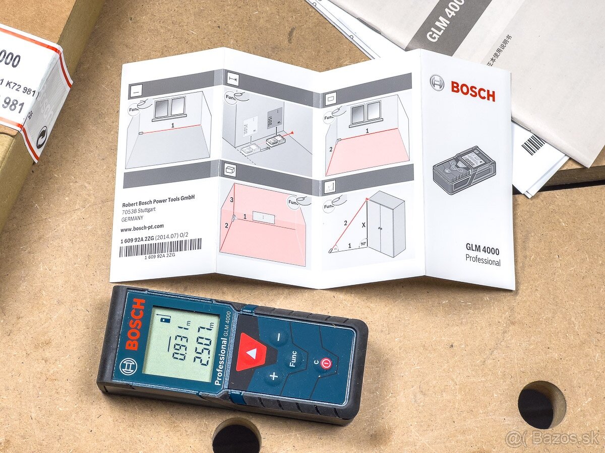 Bosch GLM 4000 laserový merač vzdialenosti 40 m - 3