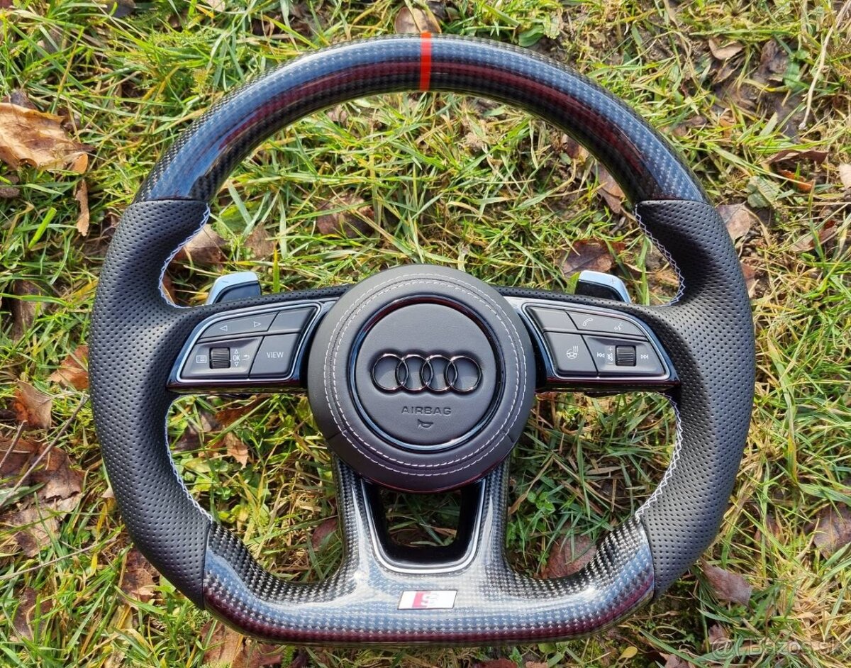 VYHRIEVANY VOLANT AUDI / KARBÓN ŠPORTOVÝ ZKOSENY - 3