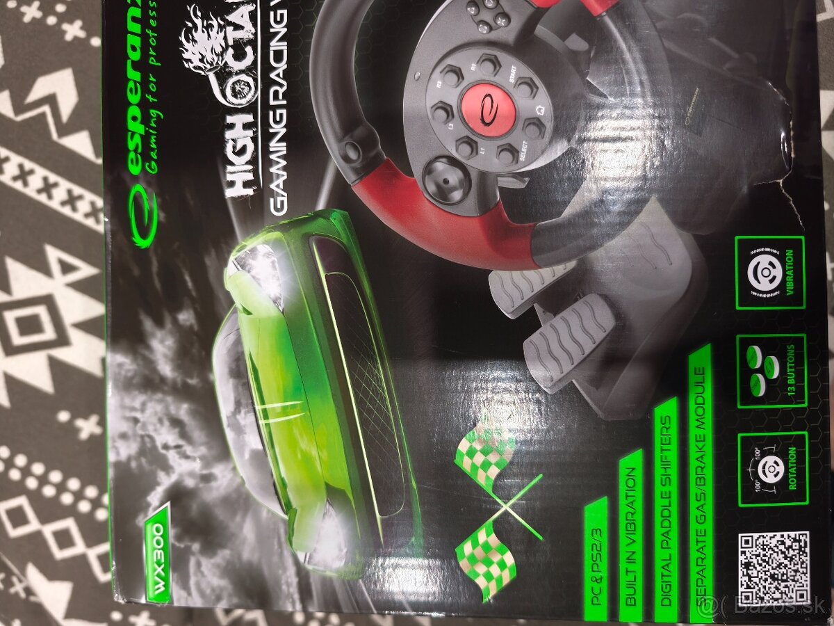 Predám volant s pedálmi na Pc,PS 2,3 - 3