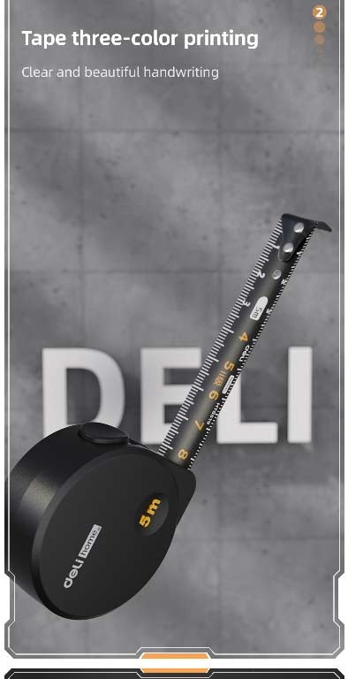 Pásmové meradlo 5m, čierne pásmo - 3