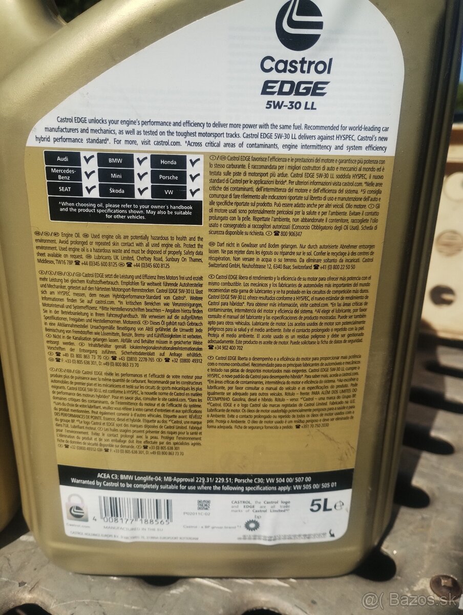 Motorový olej Castrol 5w30 - 3