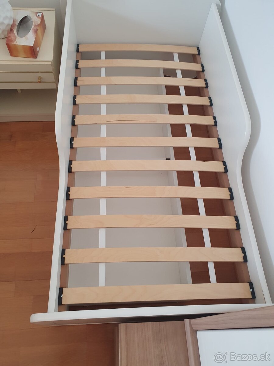 Biela detska postel 140x70 cm - 3