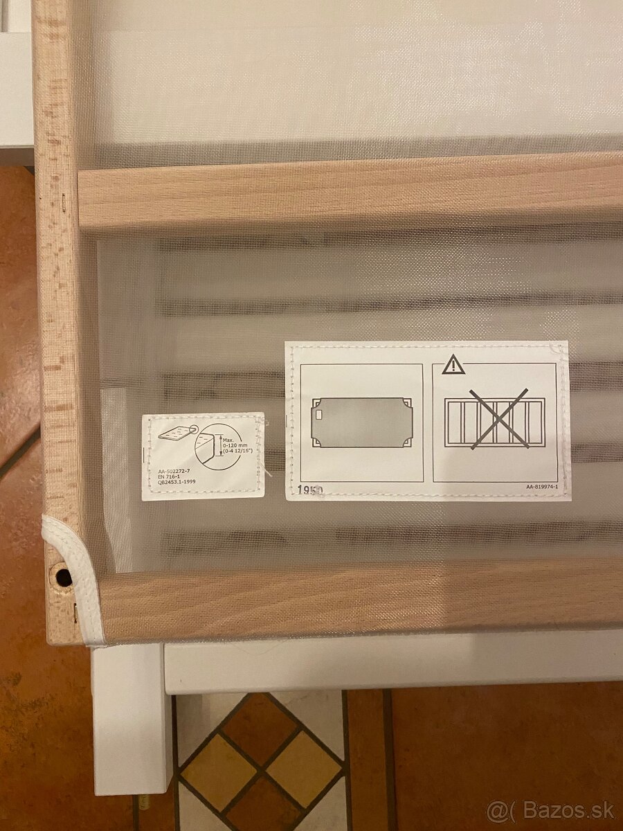 Detská postielka biela Ikea Sundvik a matrac60x120 - 3