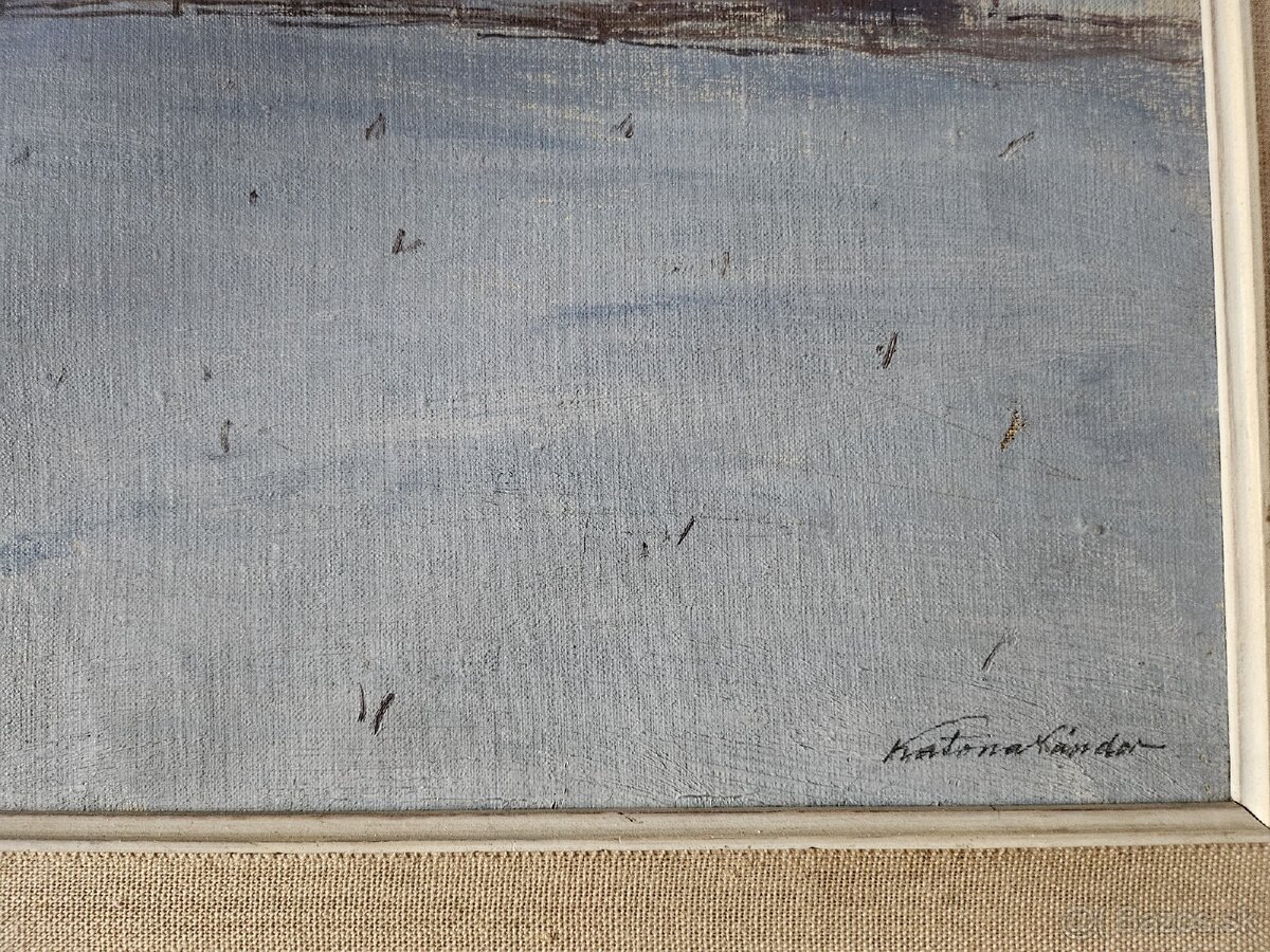 Nándor Katona ● Dedina pod Tatrami●36x50,5 cm - 3