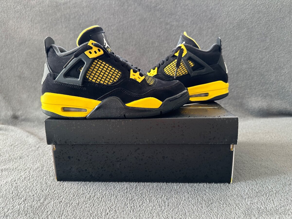 NIKE Jordan 4 yellow thunder (retro) detské - 3