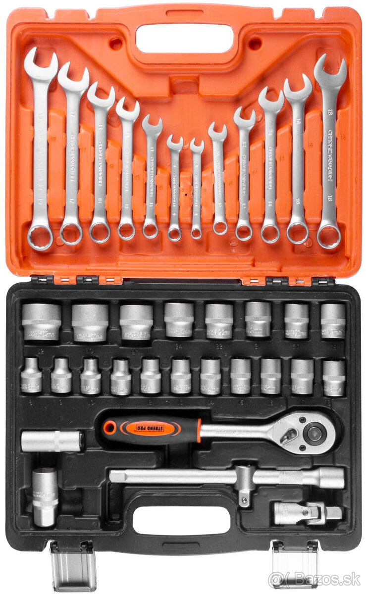 Sada náradia Strend Pro S237, 37 dielna, v kufri, 1/2" - 3
