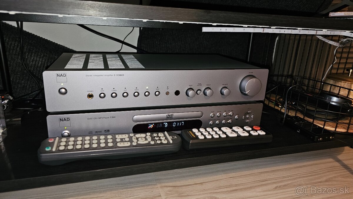 NAD C315 BEE zosilňovač a DVD Prehrávač NAD T533 - 3