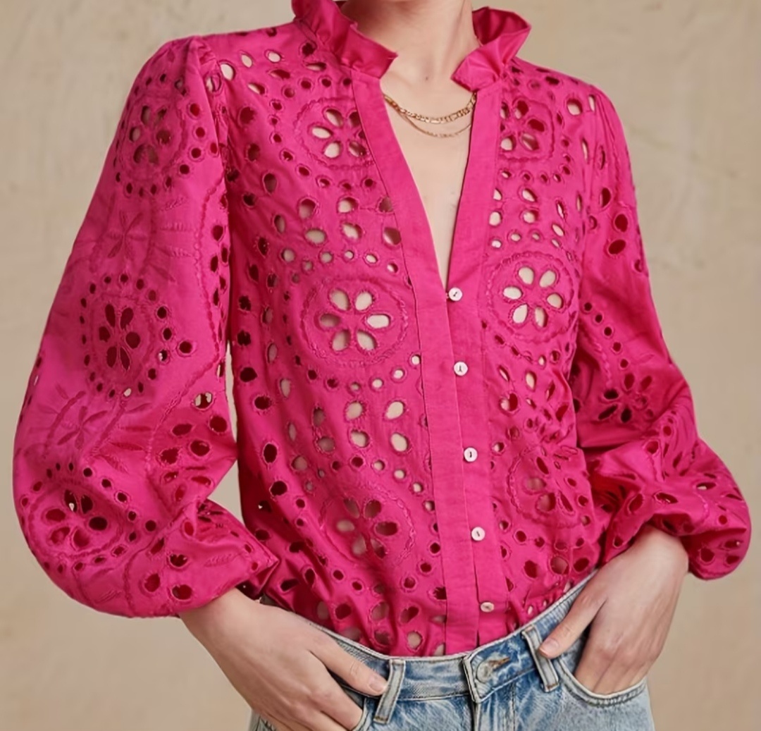 Madeirova blúzka ružová S - 3