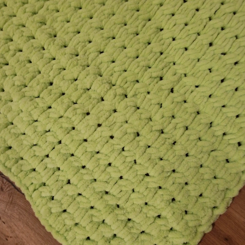 Puffy zelená deka (odtieň pistácia) - 3