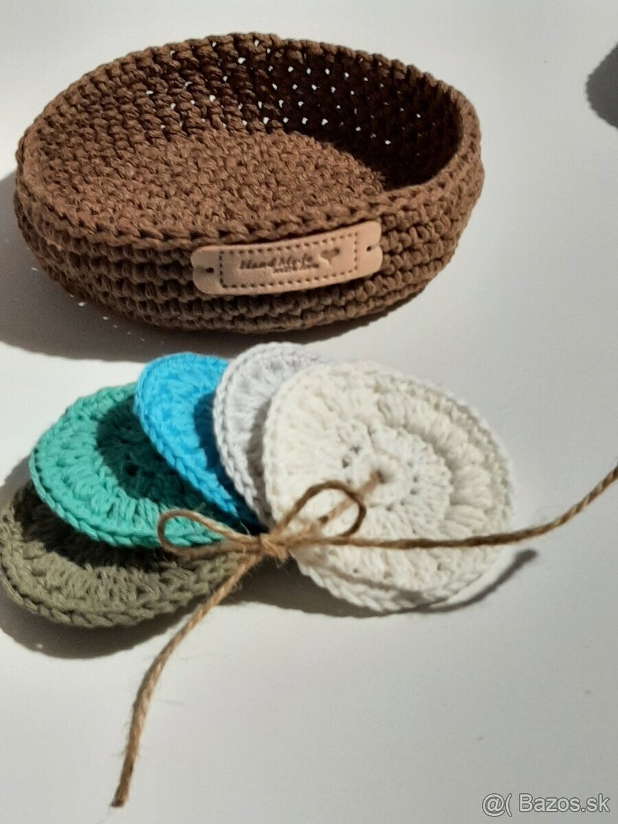 Odličovacie hand-made zero waste tampóny & košík - 3