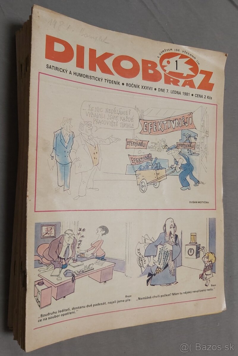 PREDÁM DIKOBRAZ KOMPLETNÝ ročník 1981 - 3