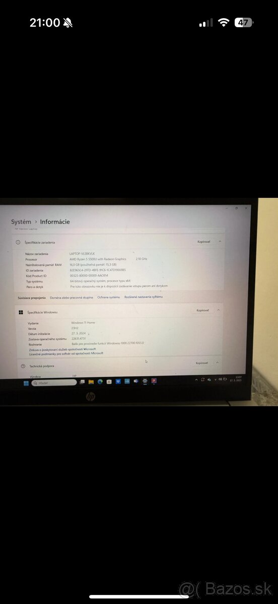 HP pavilion series 15 - 3