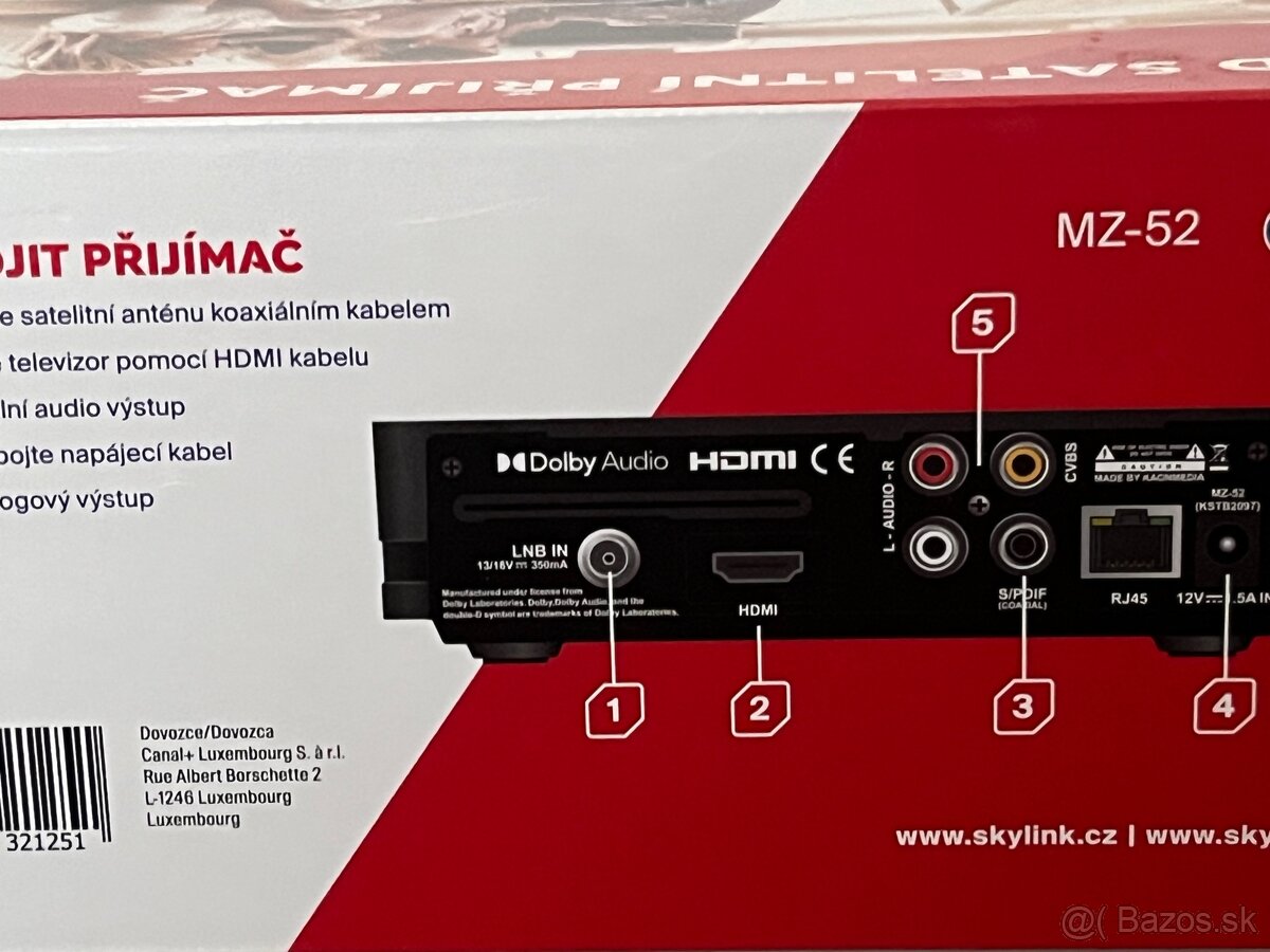 Satelitný prijímač MZ-52 - 3